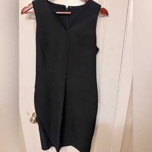 Ann Taylor Black Midi Sheath Dress